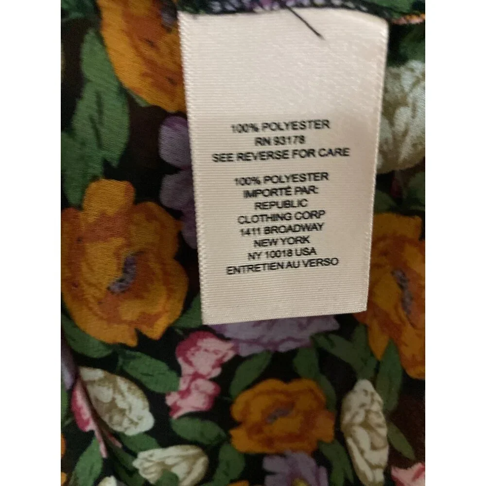 Philosophy Women's Button Up Long Sleeve Floral Blouse - Picture 9 of 10